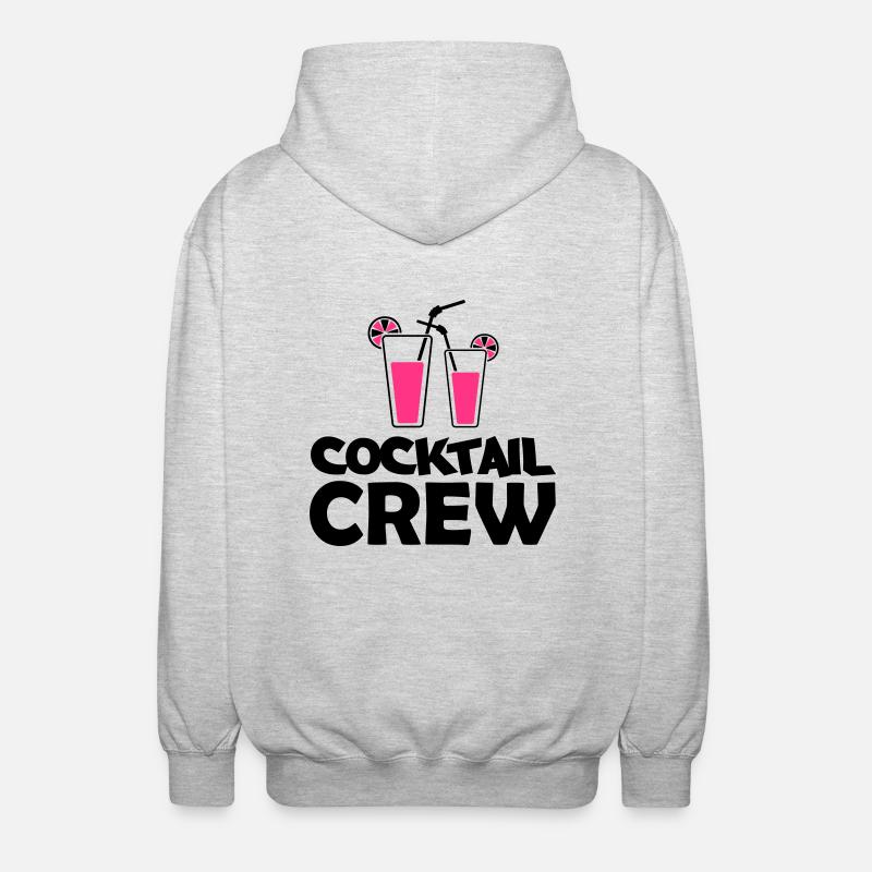 Équipe de cocktail - Veste à capuche unisexe - gris clair chiné