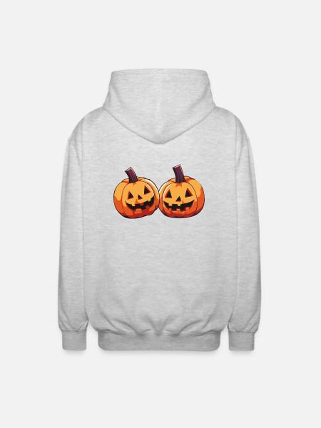 Pumpkins Comic - Unisex Hooded Jacket - light heather grey
