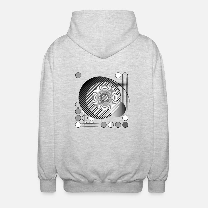 Threads of Perception Design - Unisex Hooded Jacket - light heather grey