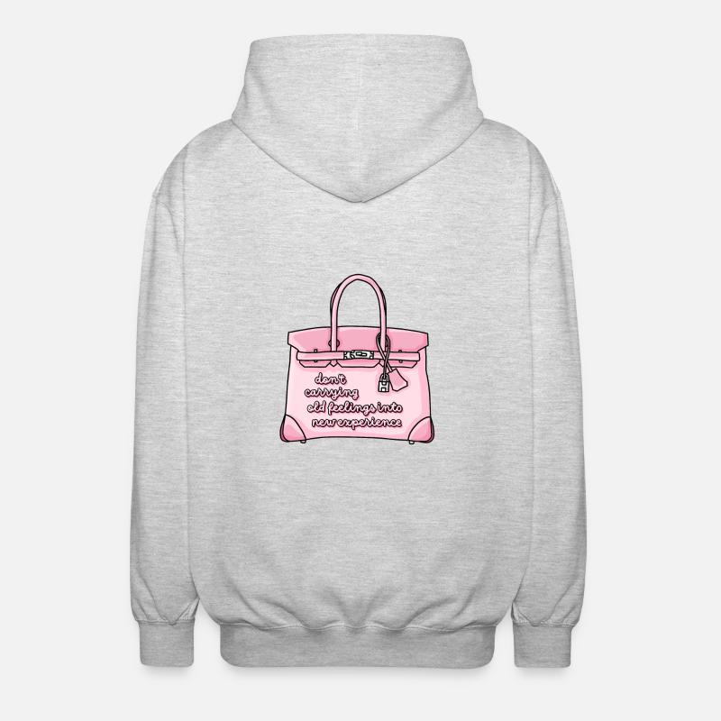 Alte Gefühle Tasche - Unisex Kapuzenjacke - Hellgrau meliert