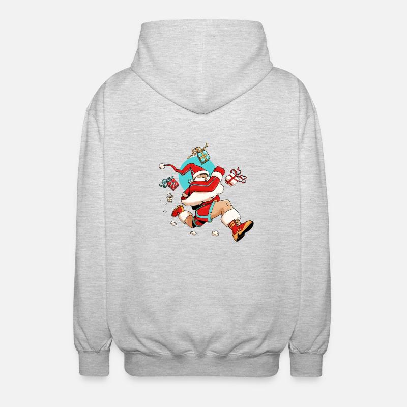 Runner Santa - Veste à capuche unisexe - gris clair chiné