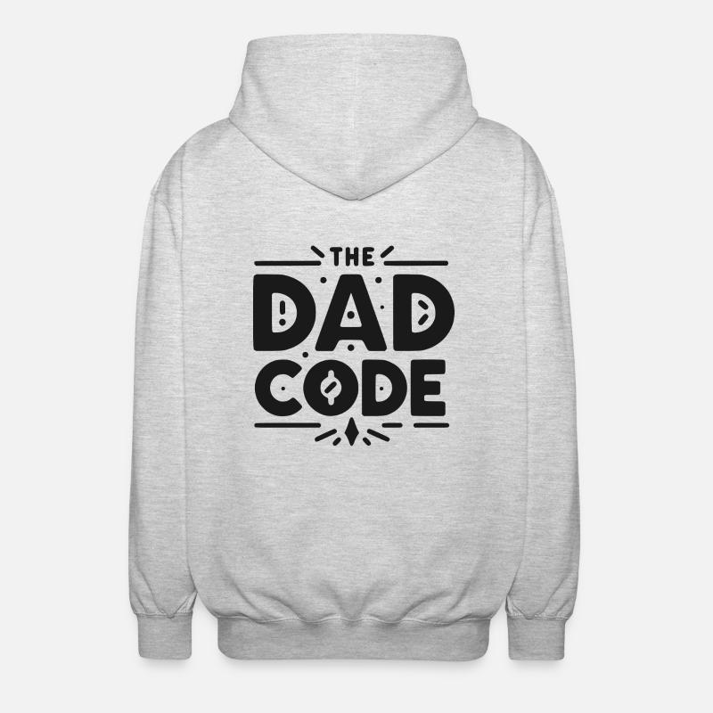 The Dad Code - Unisex Hooded Jacket - light heather grey