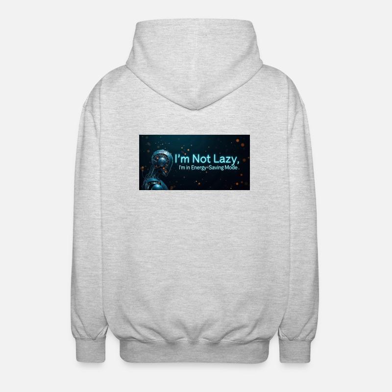 Nerd Code Energy - Unisex Kapuzenjacke - Hellgrau meliert
