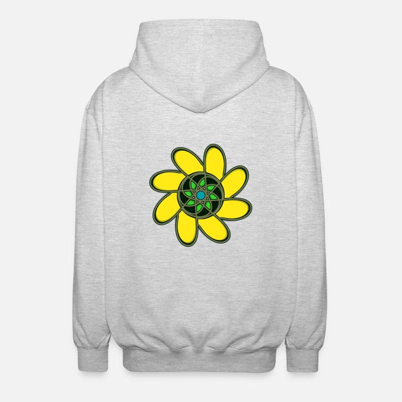 Abstract with different patterns - Unisex Hooded Jacket - light heather grey