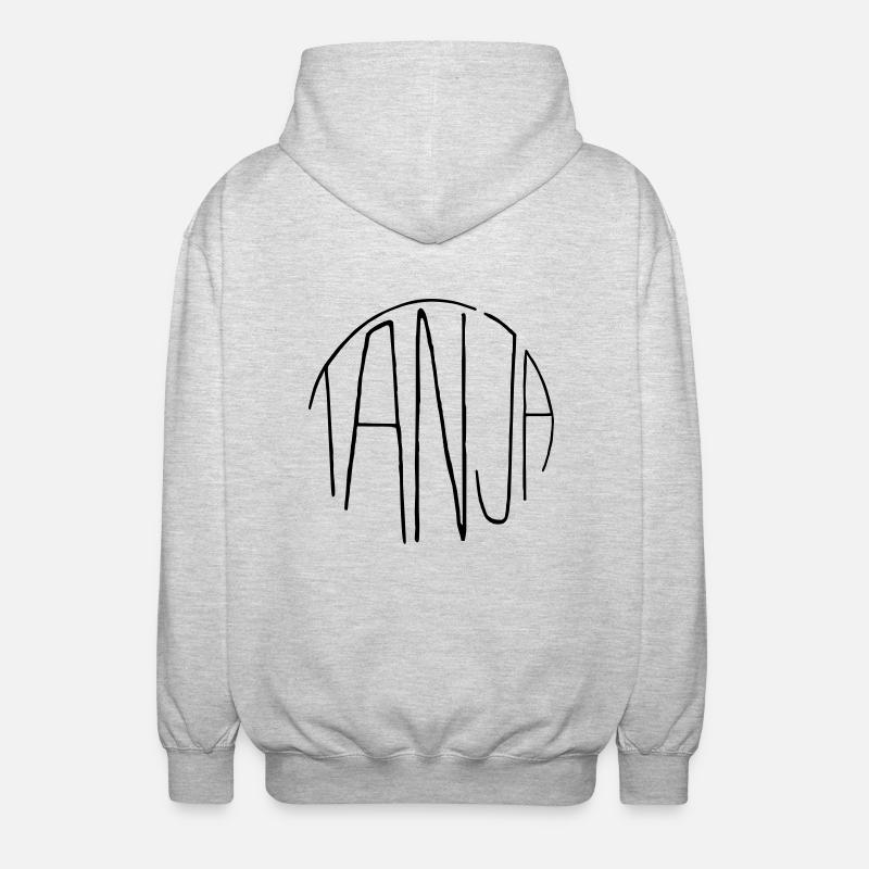 Tanja - Veste à capuche unisexe - gris clair chiné