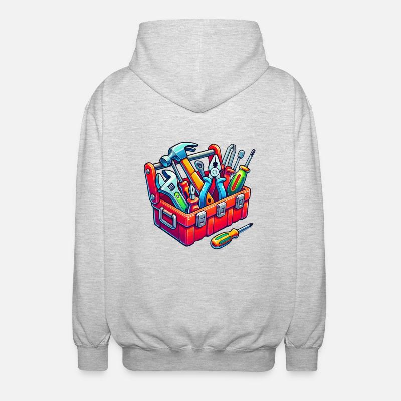 Tool Toolbox - Unisex Hooded Jacket - light heather grey