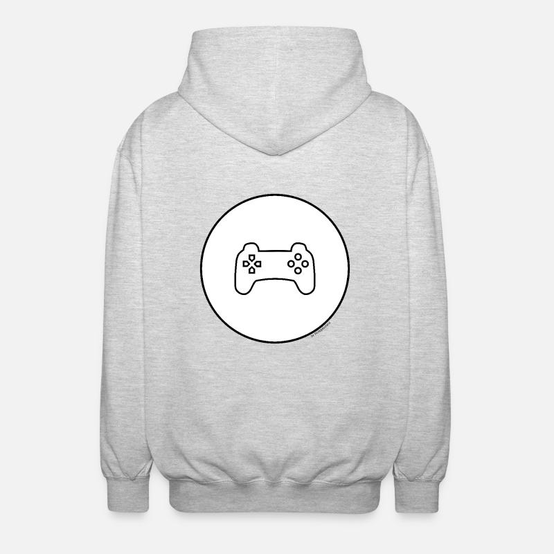 Gaming Controller - Unisex Kapuzenjacke - Hellgrau meliert