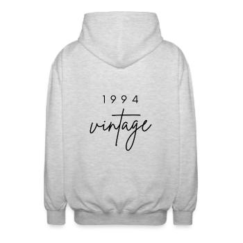 Jahrgang 1994 Jubiläum - Unisex Kapuzenjacke - Hellgrau meliert - Hinten - AI Model Male 185 light (185cm)