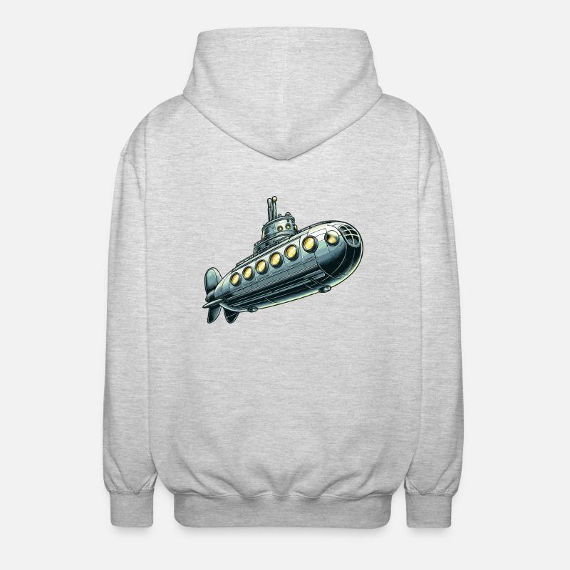 U-Boot junior - Unisex Kapuzenjacke - Hellgrau meliert