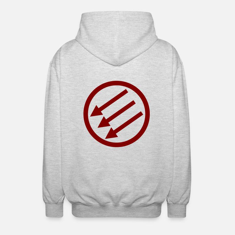 Järnfronten / Eiserne Front / Iron Front - Unisex Hooded Jacket - light heather grey