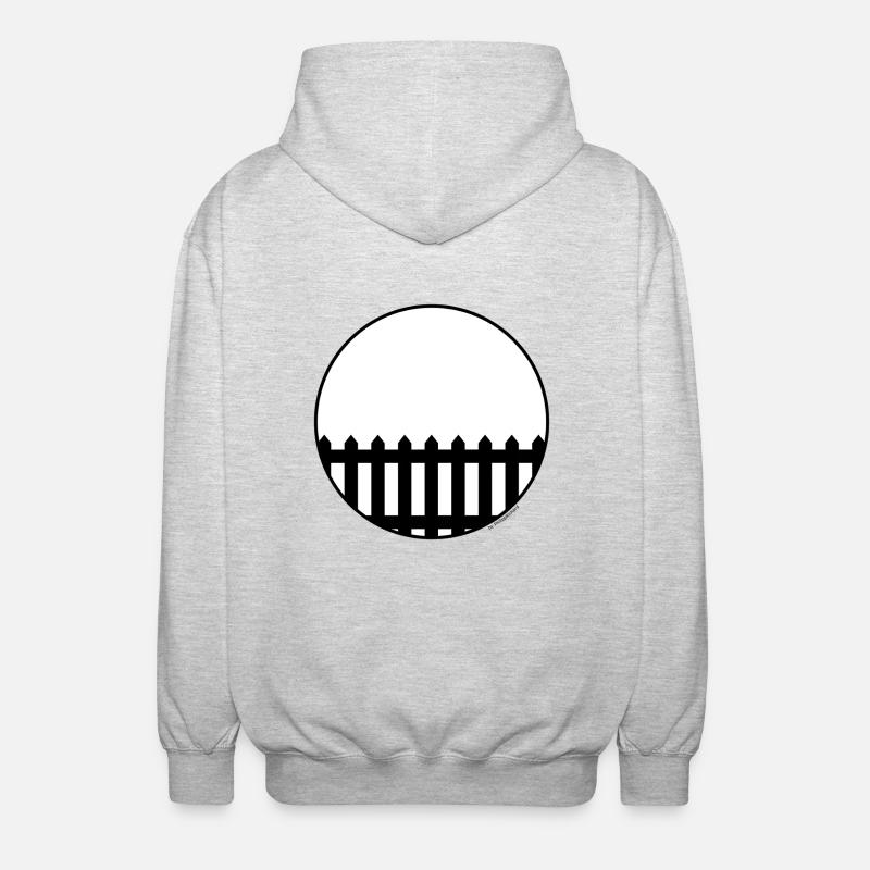 Einfach ein Zaun - Unisex Kapuzenjacke - Hellgrau meliert