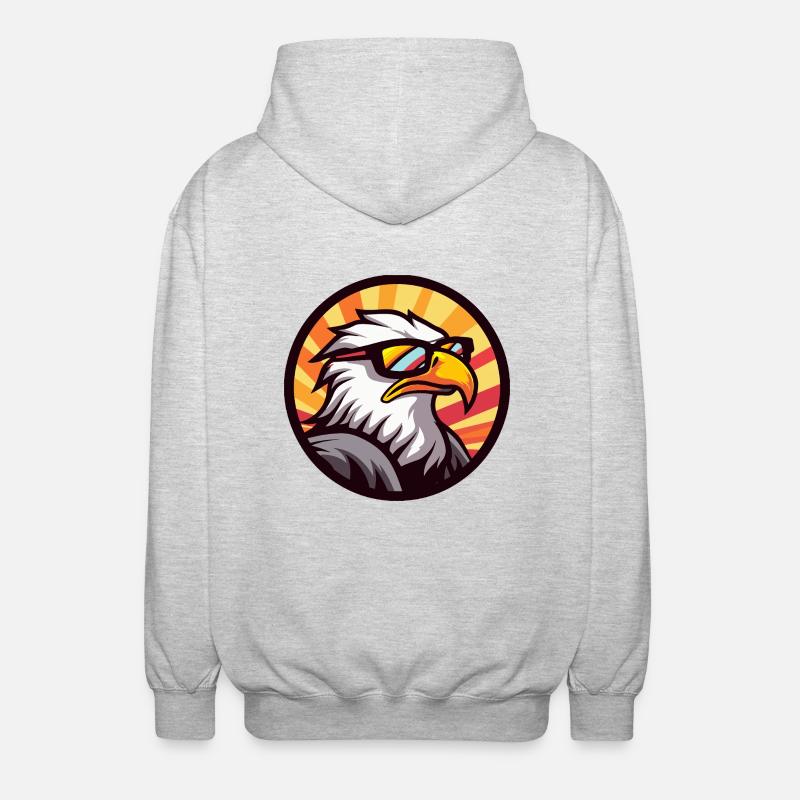 Eagle Comic Cool - Unisex Hooded Jacket - light heather grey