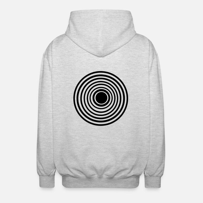 Kreise - Unisex Kapuzenjacke - Hellgrau meliert