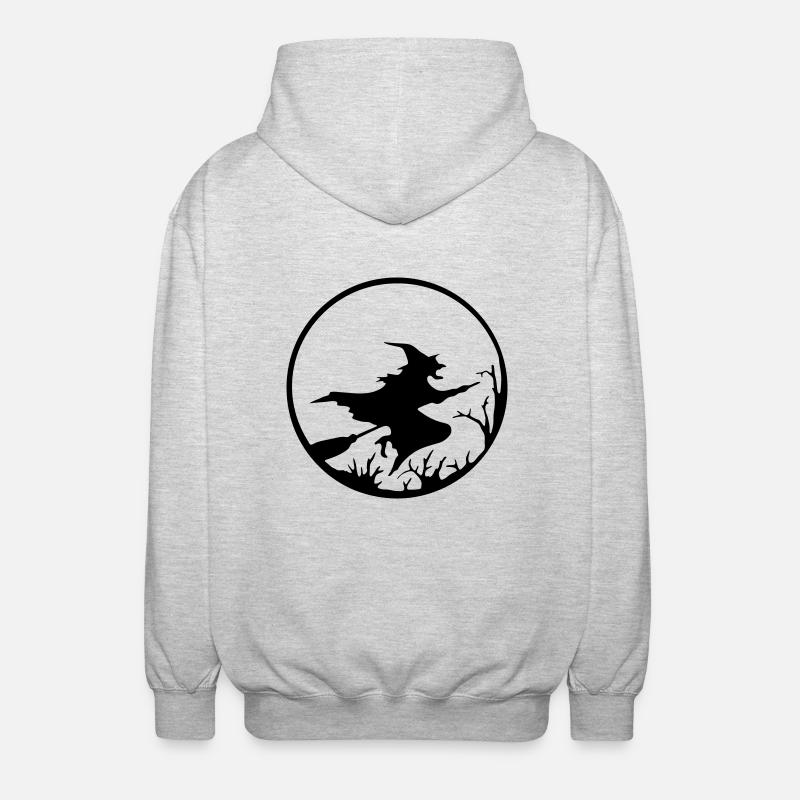hexe - Veste à capuche unisexe - gris clair chiné