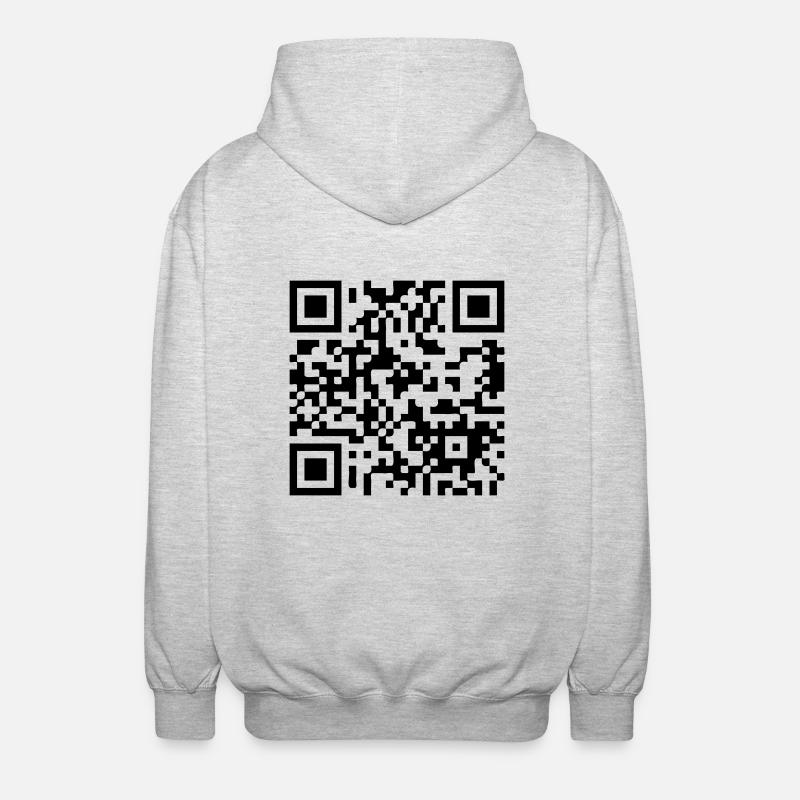 barcode3d - Unisex Kapuzenjacke - Hellgrau meliert