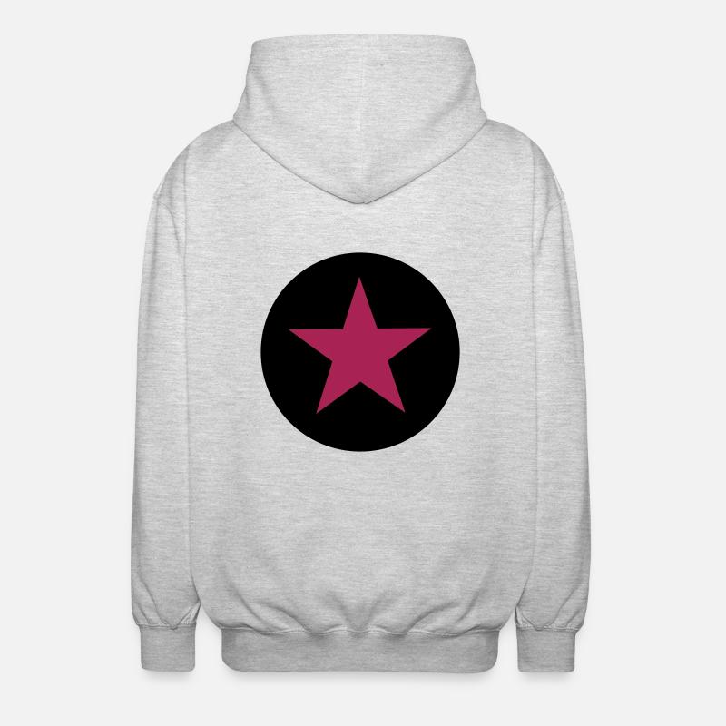 Stern - Unisex Kapuzenjacke - Hellgrau meliert