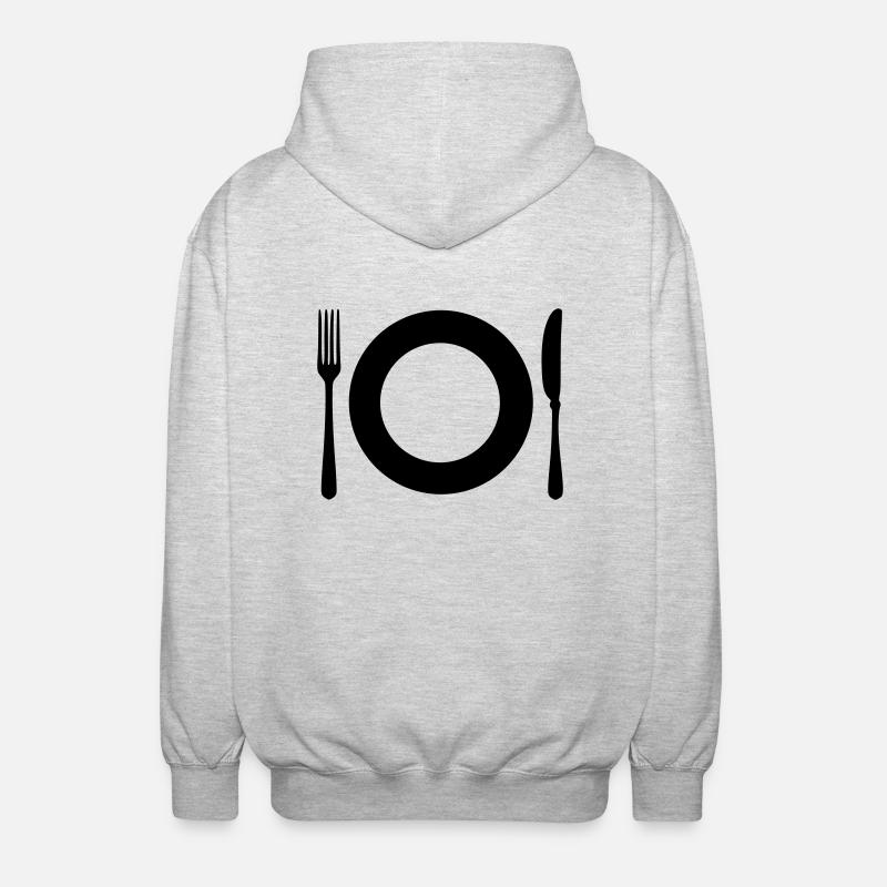 Couvert - Veste à capuche unisexe - gris clair chiné