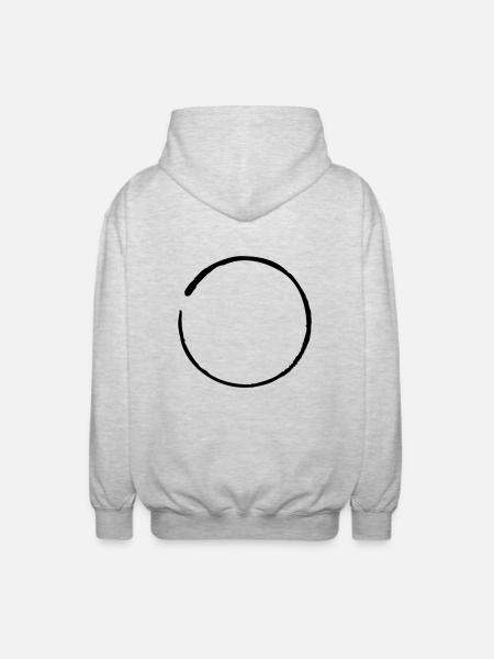 zen yoga - Unisex Kapuzenjacke - Hellgrau meliert