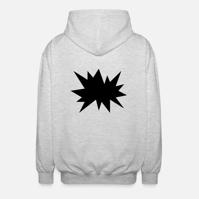 Boom!! - Unisex Kapuzenjacke - Hellgrau meliert