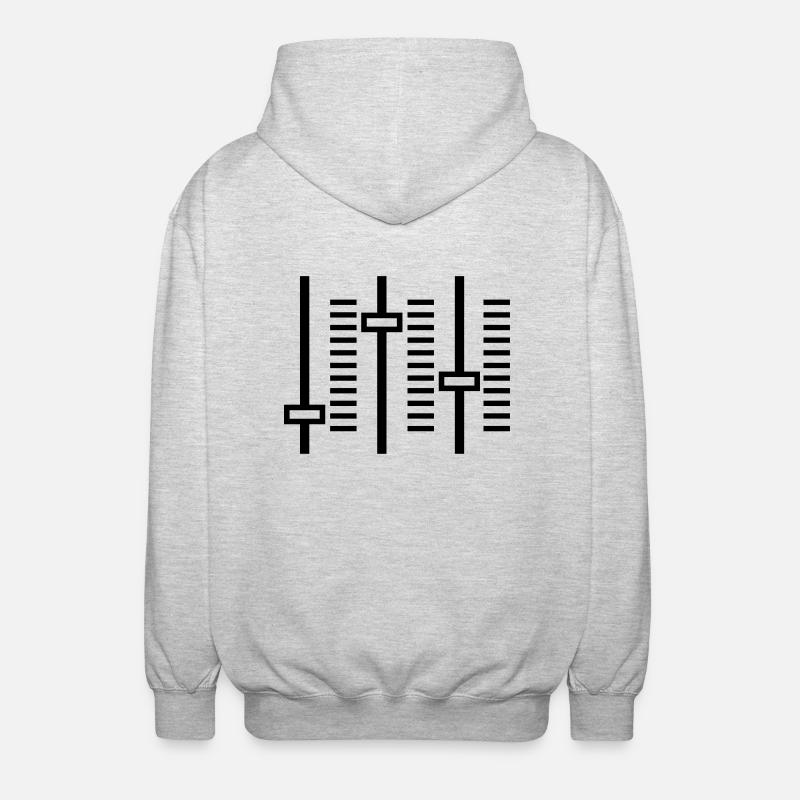 DJ controllers - Unisex Kapuzenjacke - Hellgrau meliert