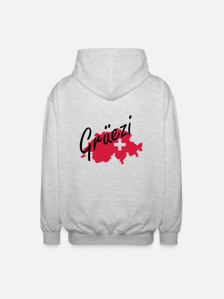 grüezi - Unisex Hooded Jacket - light heather grey