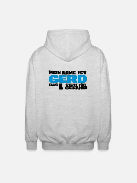 gerd - Unisex Kapuzenjacke - Hellgrau meliert