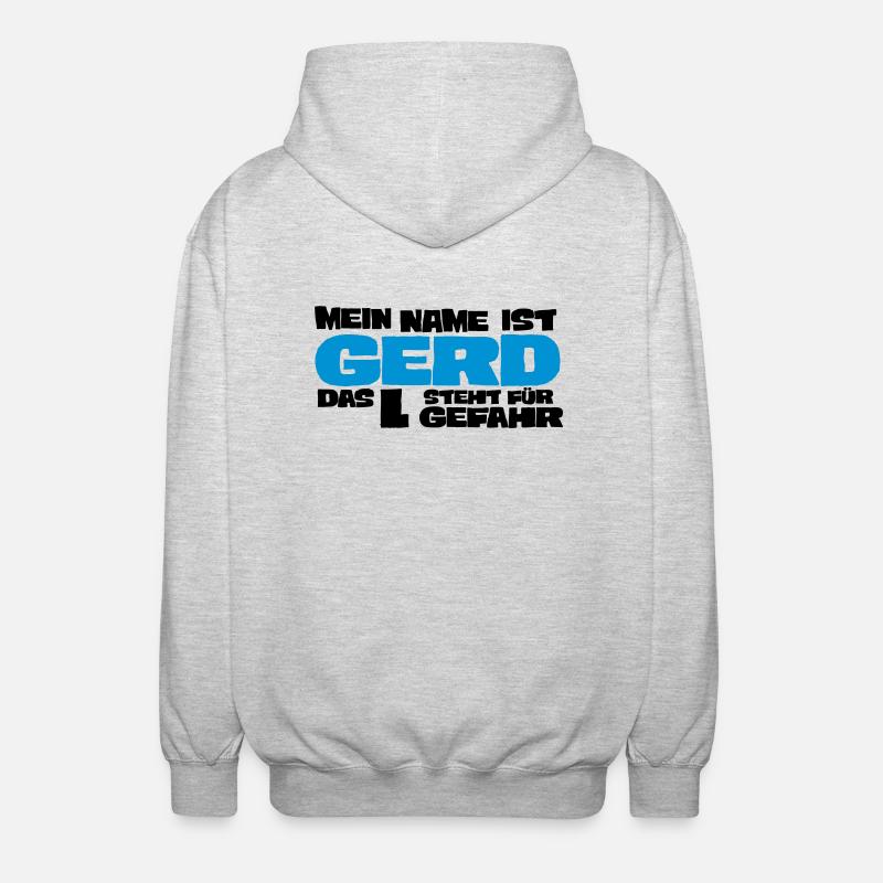 gerd - Unisex Kapuzenjacke - Hellgrau meliert