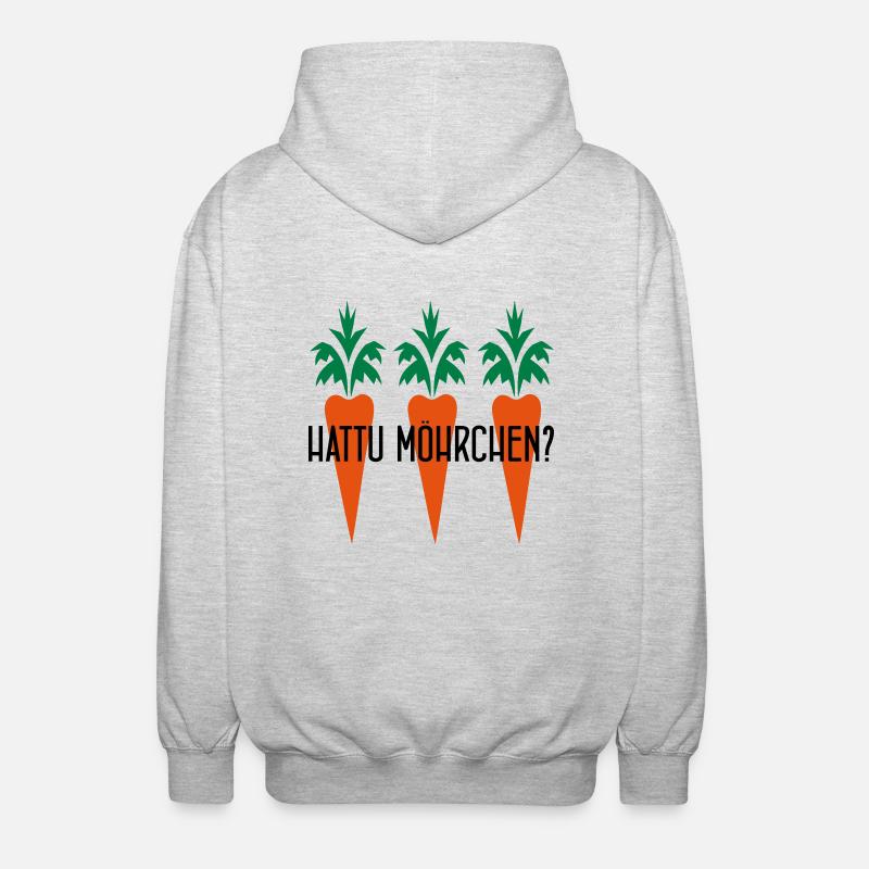HATTU MÖHRCHEN? - Unisex Kapuzenjacke - Hellgrau meliert