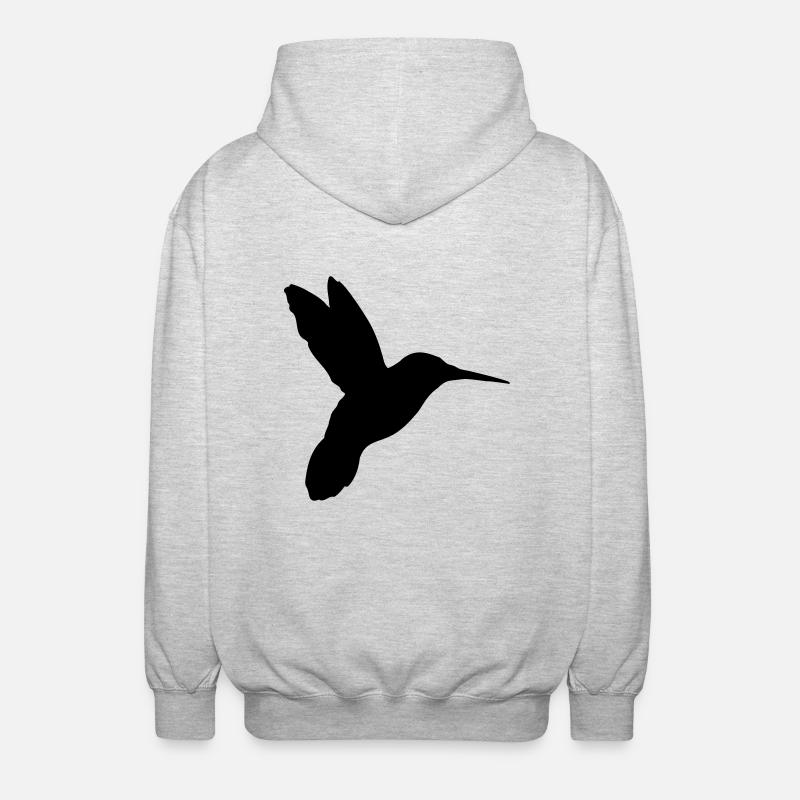 kolibri_gm1 - Veste à capuche unisexe - gris clair chiné