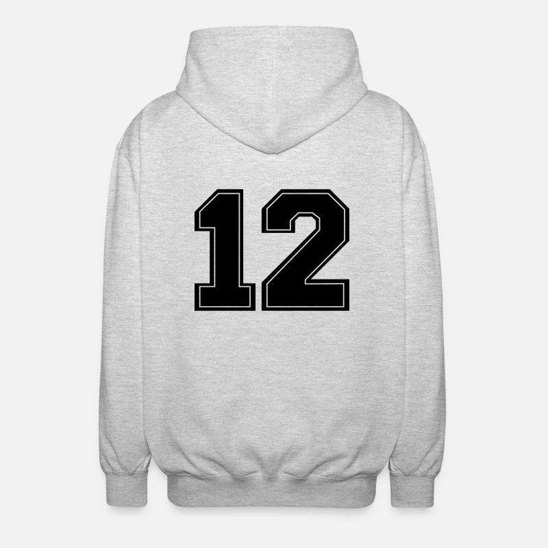 12_nr_2 - Veste à capuche unisexe - gris clair chiné