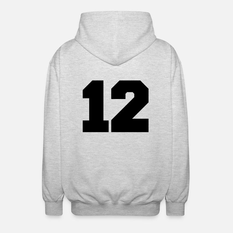 12 - Veste à capuche unisexe - gris clair chiné
