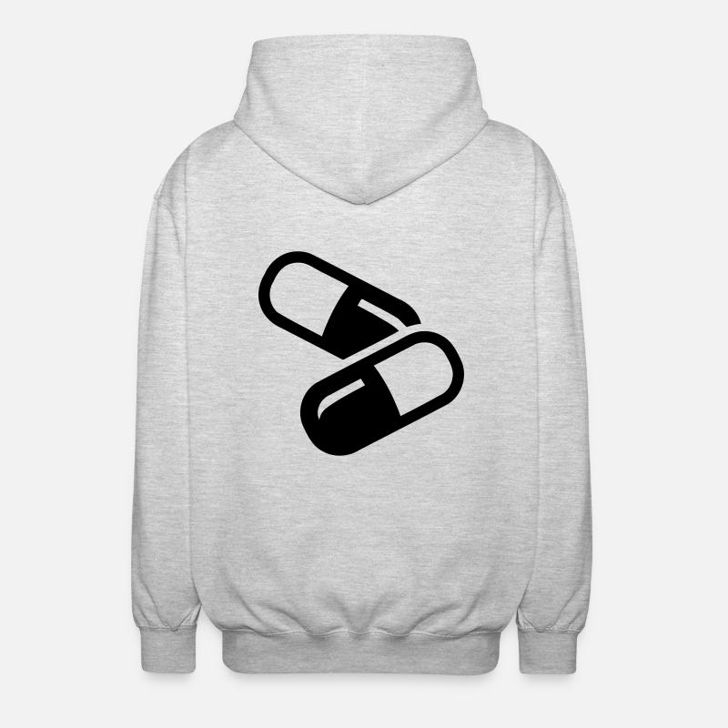 Tablette - Unisex Kapuzenjacke - Hellgrau meliert