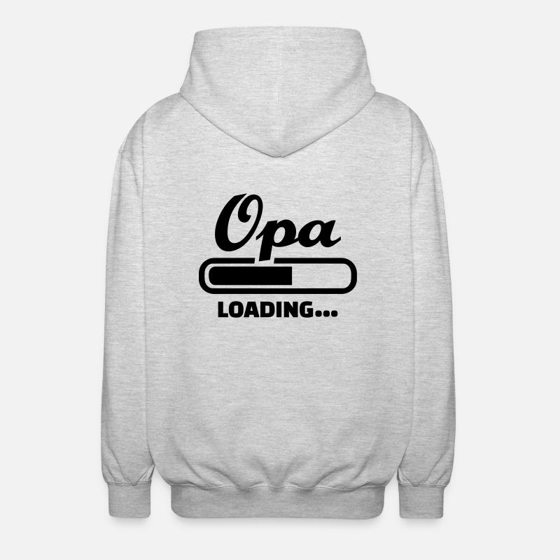 Opa - Unisex Kapuzenjacke - Hellgrau meliert