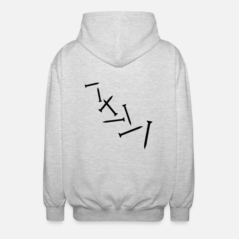 Vis - Veste à capuche unisexe - gris clair chiné