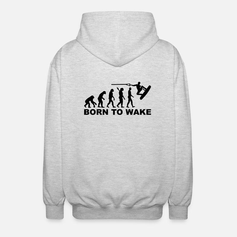 Evolution Wakeboard - Unisex Hooded Jacket - light heather grey