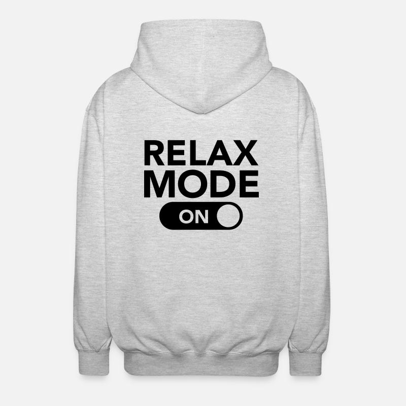 Relax Mode (On) - Veste à capuche unisexe - gris clair chiné