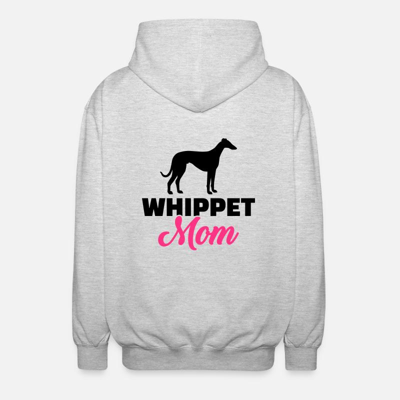 Whippet - Unisex Kapuzenjacke - Hellgrau meliert