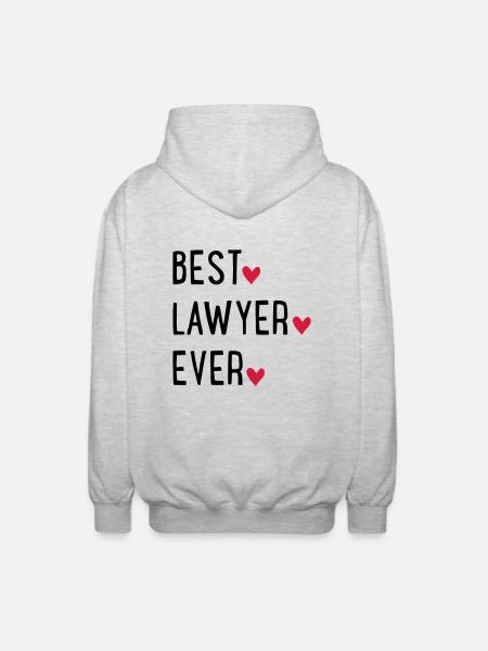 Attorney - Unisex Hooded Jacket - light heather grey