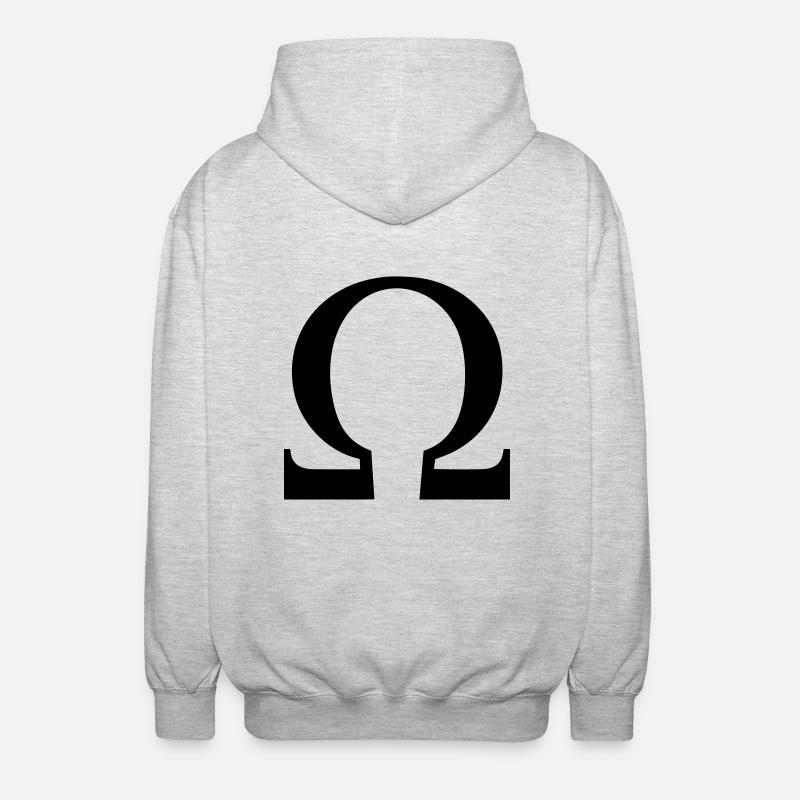 Omega - Veste à capuche unisexe - gris clair chiné