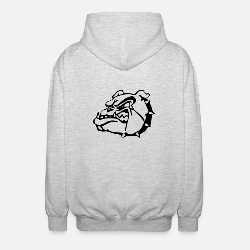 British Bulldog - Unisex Kapuzenjacke - Hellgrau meliert