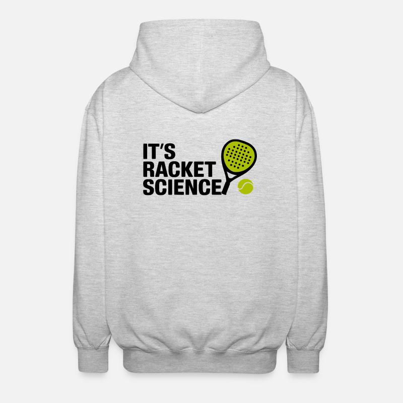 It s racket science 3 - Unisex Kapuzenjacke - Hellgrau meliert