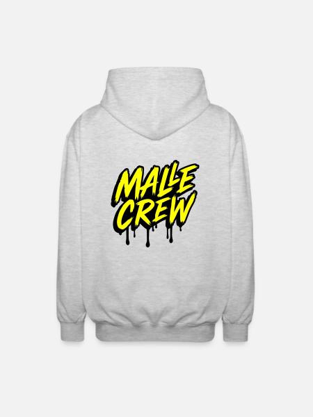 Malle Crew - Veste à capuche unisexe - gris clair chiné