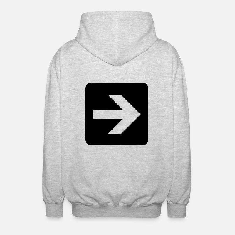 Arrow - Unisex Hooded Jacket - light heather grey