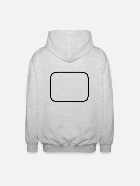 tv_schirm - Unisex Kapuzenjacke - Hellgrau meliert