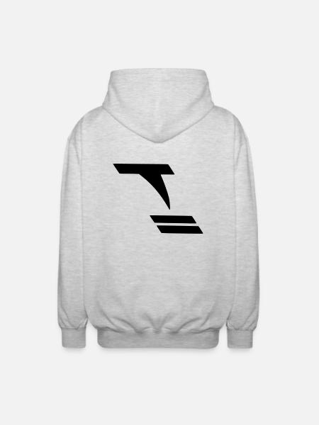 Tornado - Unisex Kapuzenjacke - Hellgrau meliert