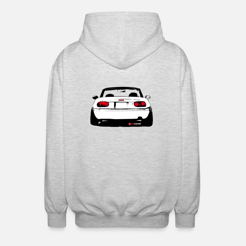 nac_kl_tail_weiss - Unisex Kapuzenjacke - Hellgrau meliert