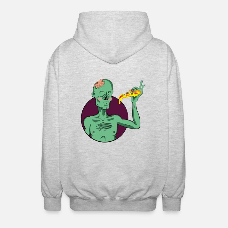 PIZZAAAAA0 - Veste à capuche unisexe - gris clair chiné