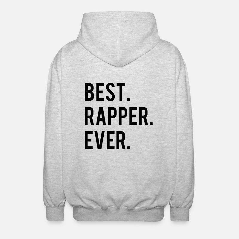 Meilleur rappeur Ever - Veste à capuche unisexe - gris clair chiné