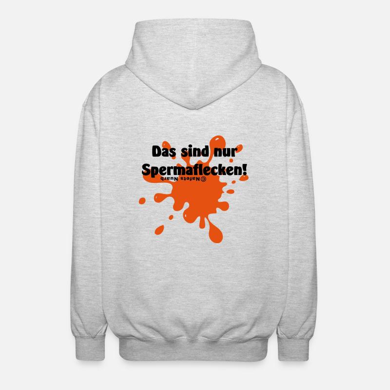 Spermaflecken - Unisex Kapuzenjacke - Hellgrau meliert