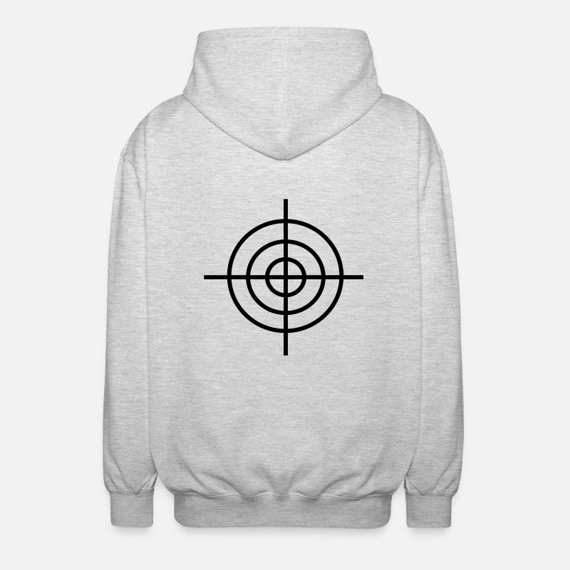 cible - Veste à capuche unisexe - gris clair chiné